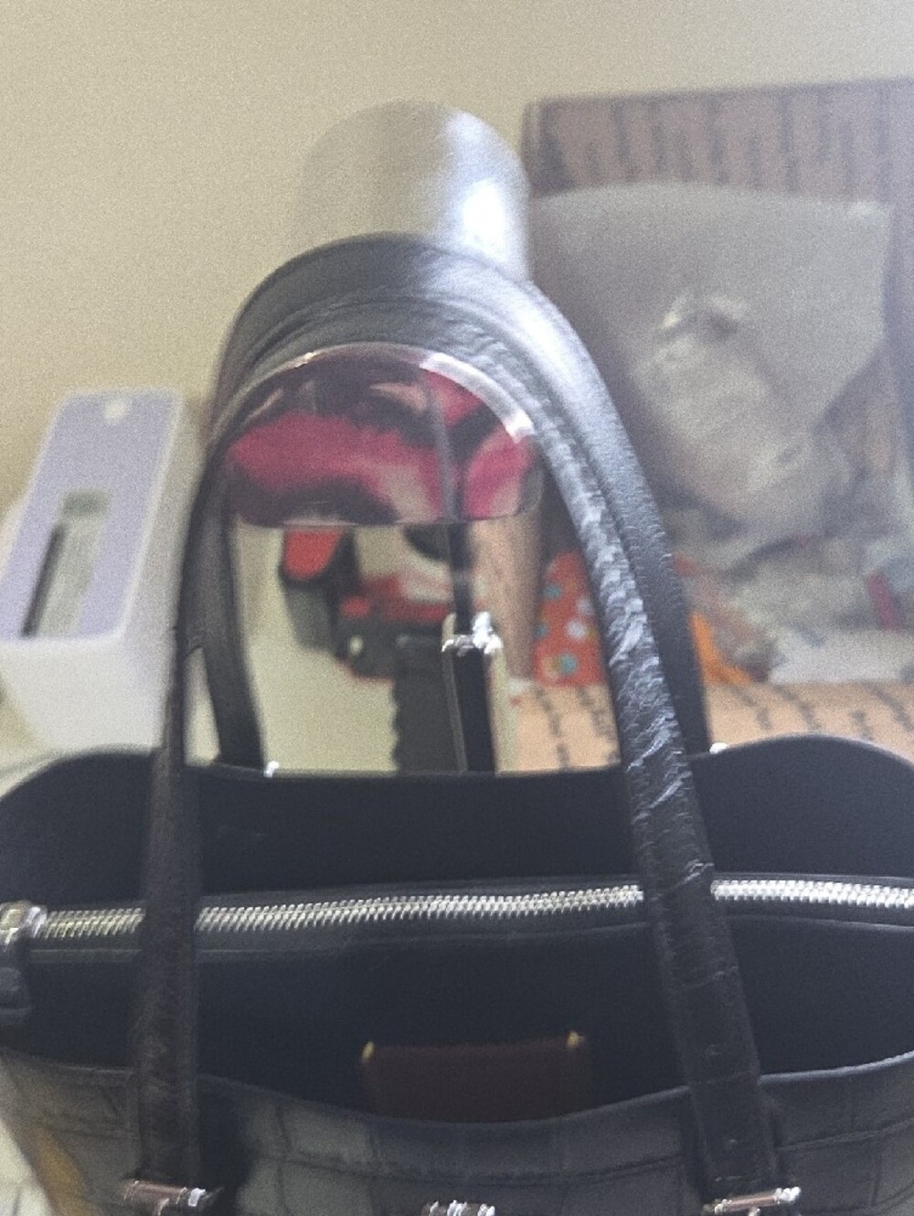 Coach Mollie 25 Black Leather Shoulder Tote with Detachable Strap - Picture 4 of 9